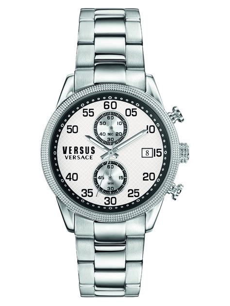 Versus Versace SHOREDITCH 44mm Silver Chrono Mens 